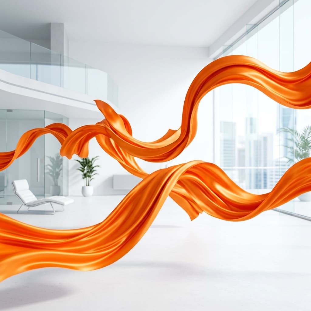 3D Ribbons Background